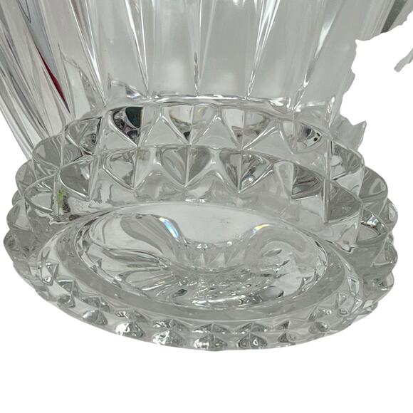 Rosenthal Heavy Lead Crystal Blossom Bowl Germany MCM 9.75" Centerpiece Signed - Picture 2 of 8